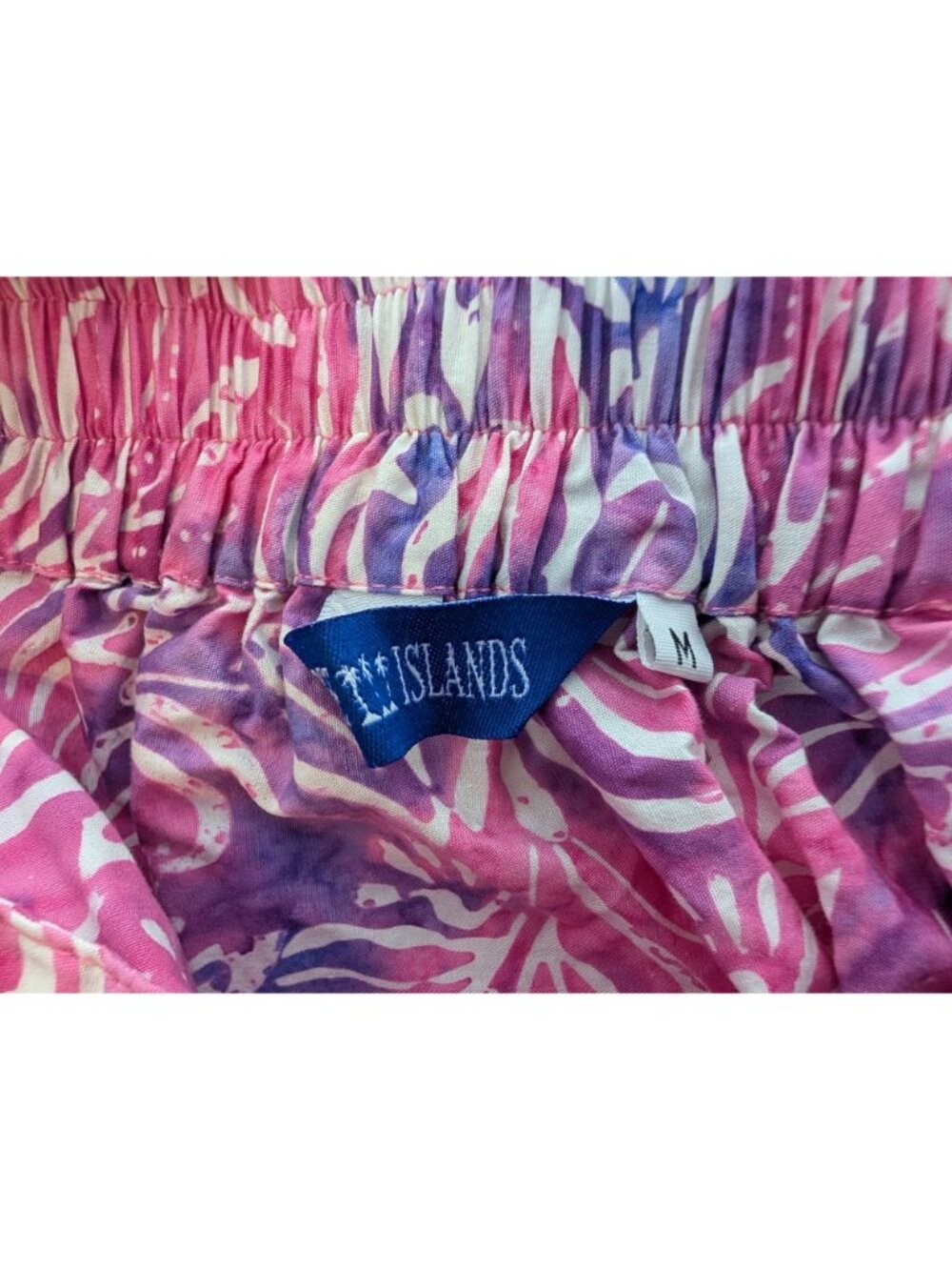 Three Islands Pink Tiered Floral Maxi Skirt With Elastic Waist Size M - Picture 4 of 14